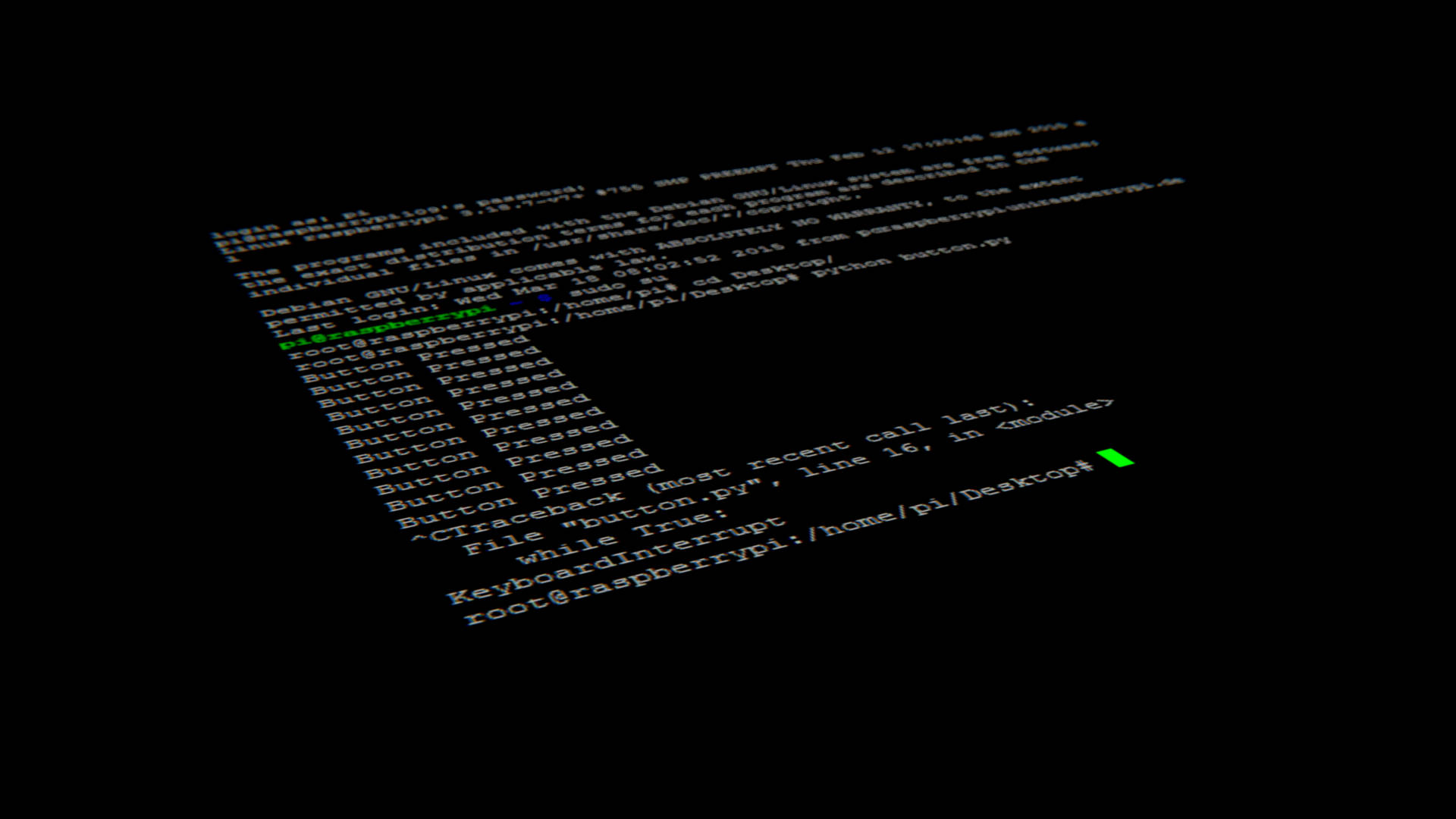 Linux Hacker Terminal Commands Background