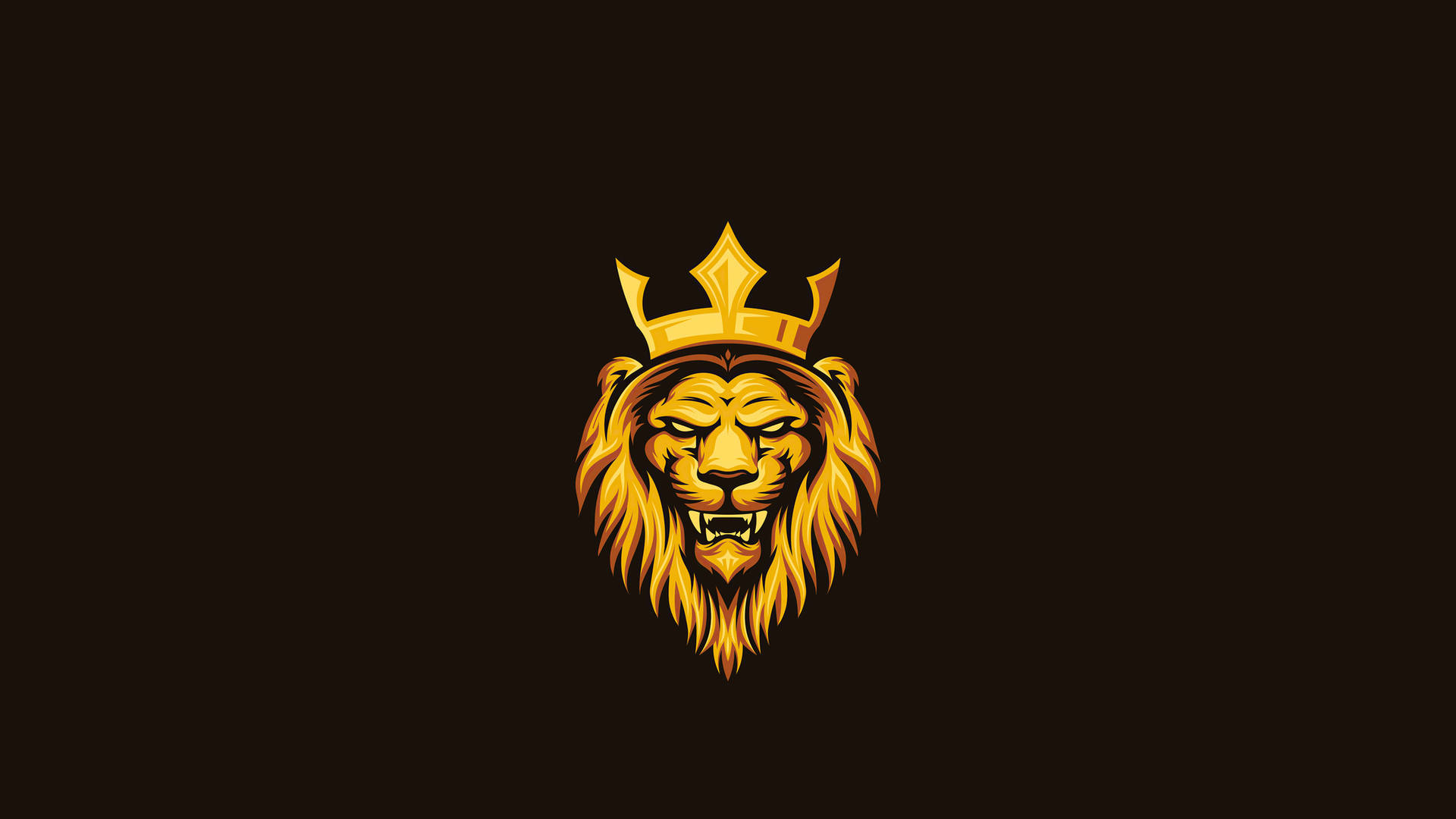 Lion Cool King Logo Background