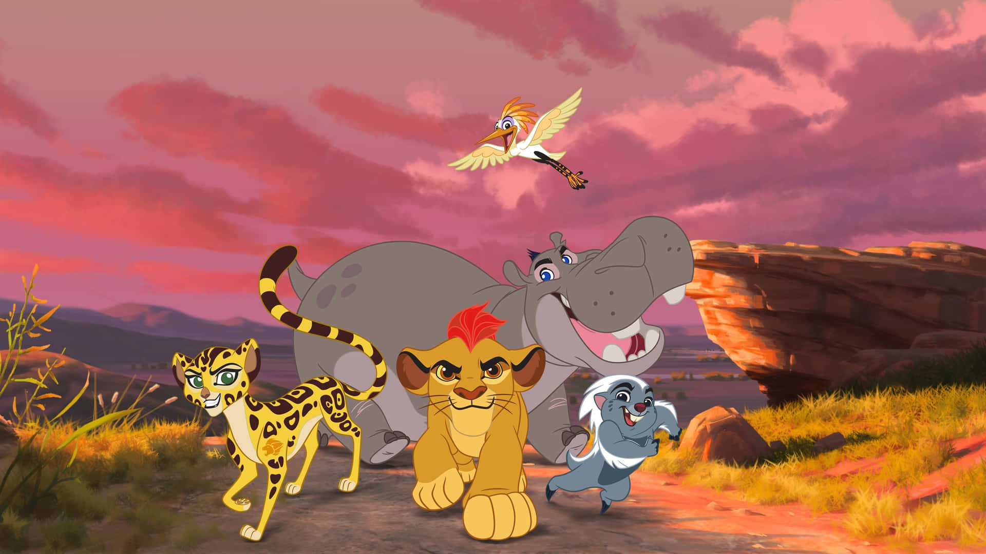Lion Guard Friends Disney Movie Background