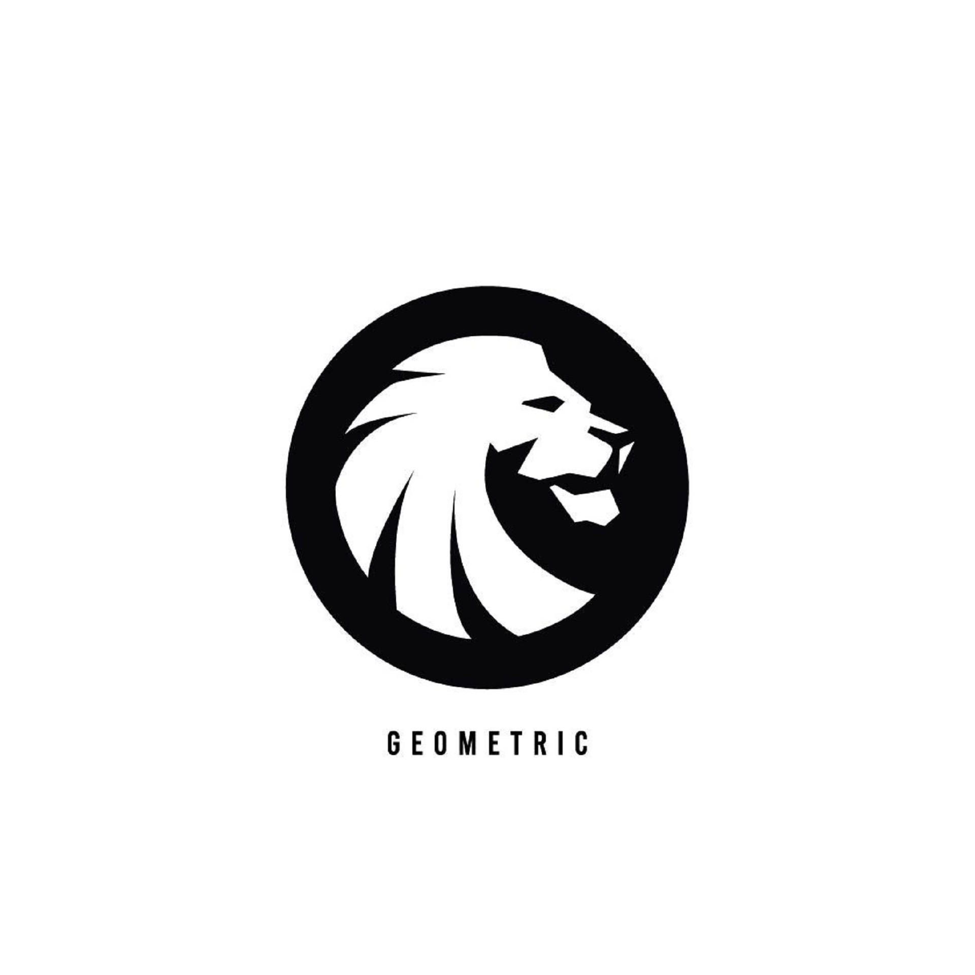 Lion Head Circular Logo Background