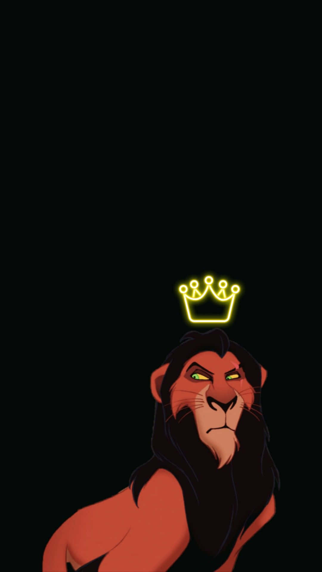 Lion King's Scar In His Full Regal Glory Background