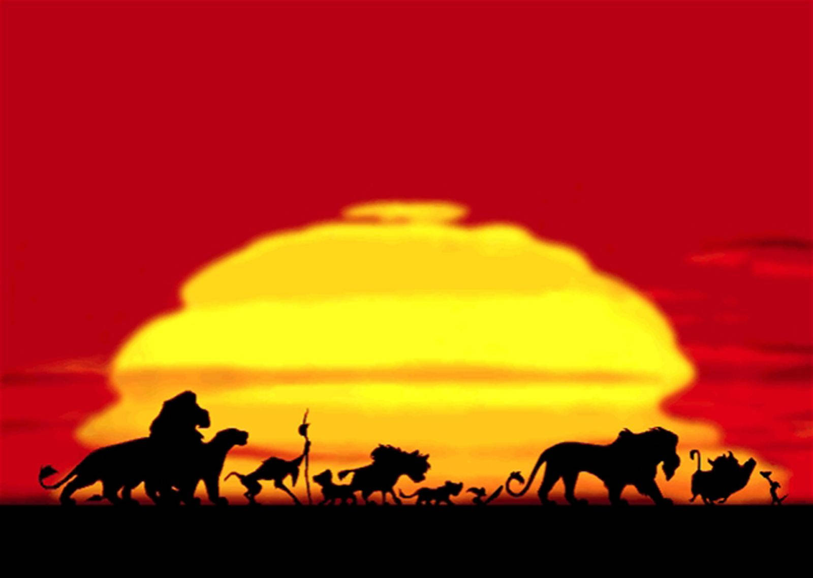 Lion King Silhouette In Sunset
