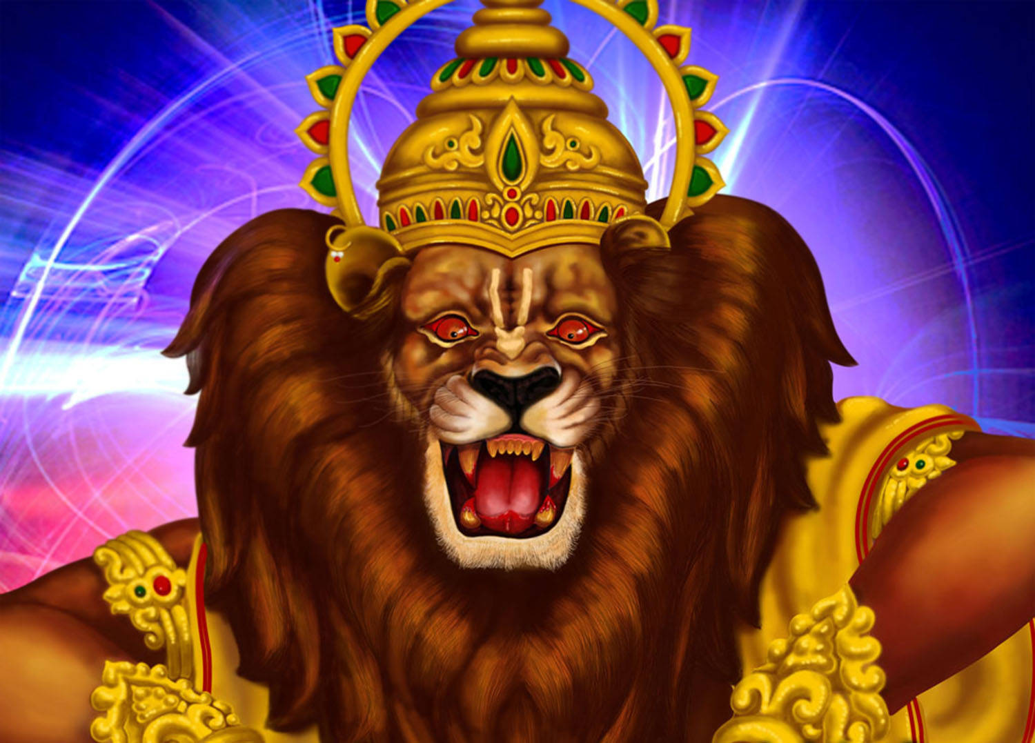 Lion Lord Narasimha Background