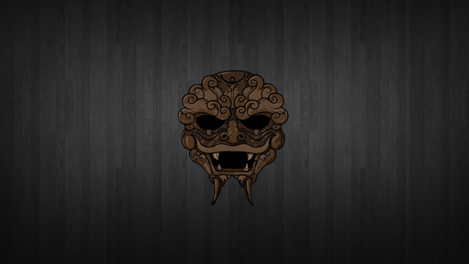 Lion Oni Mask Background