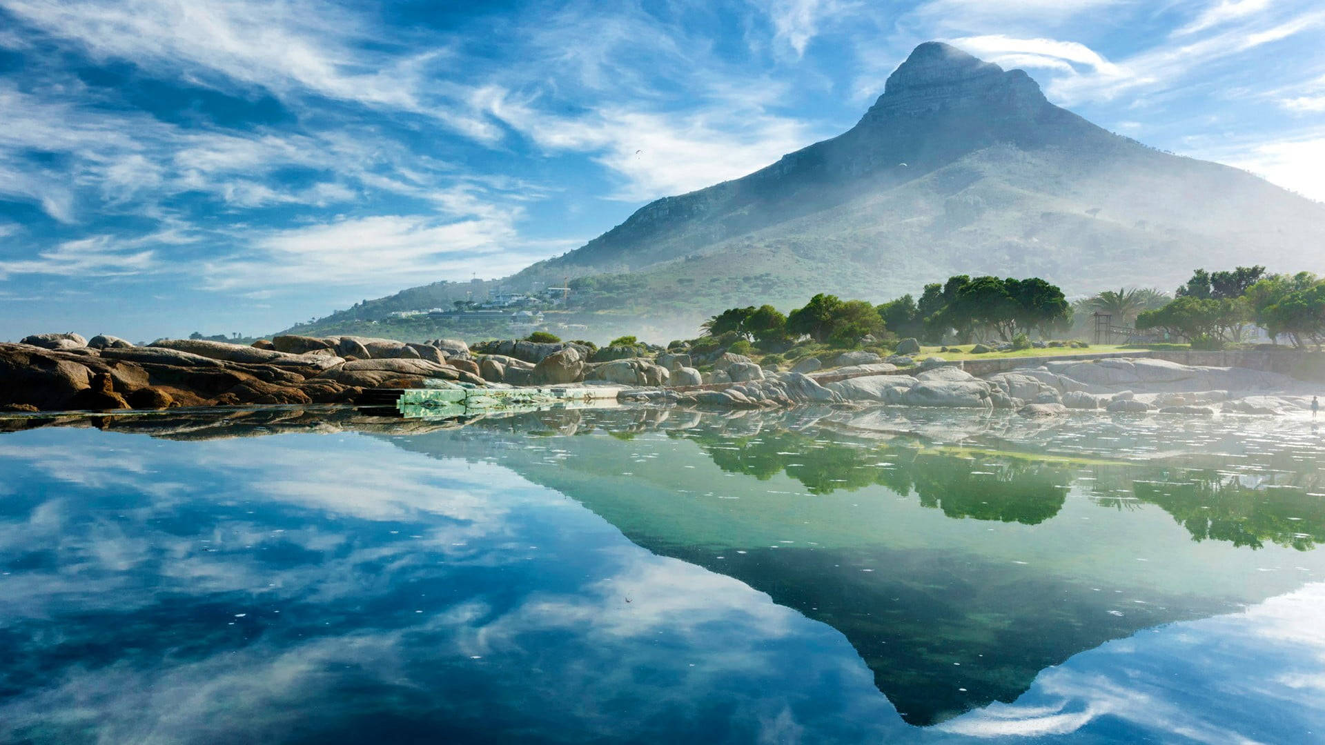 Lion's Head Mountain Cape Town Background