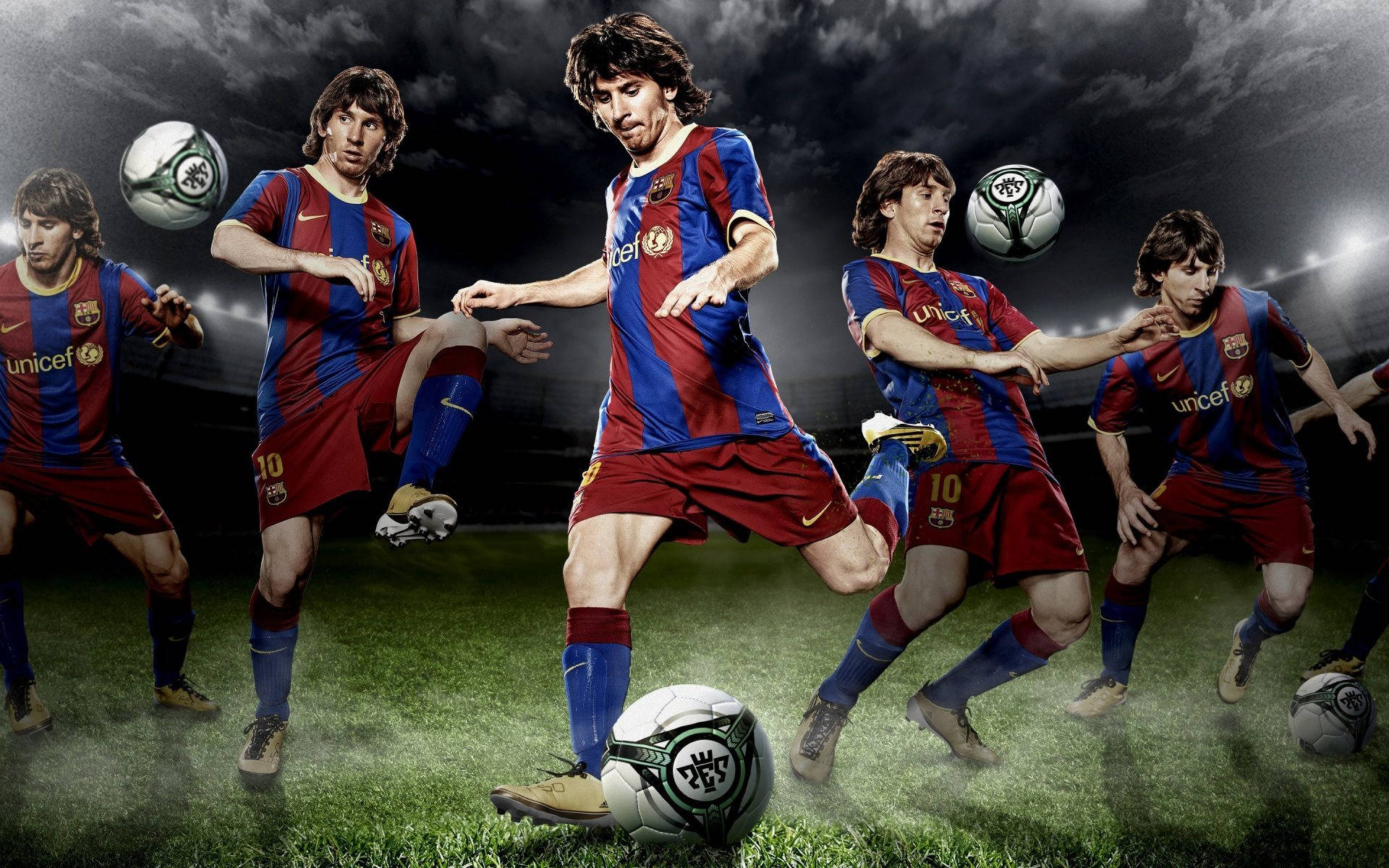 Lionel Messi 2020 Different Poses Background