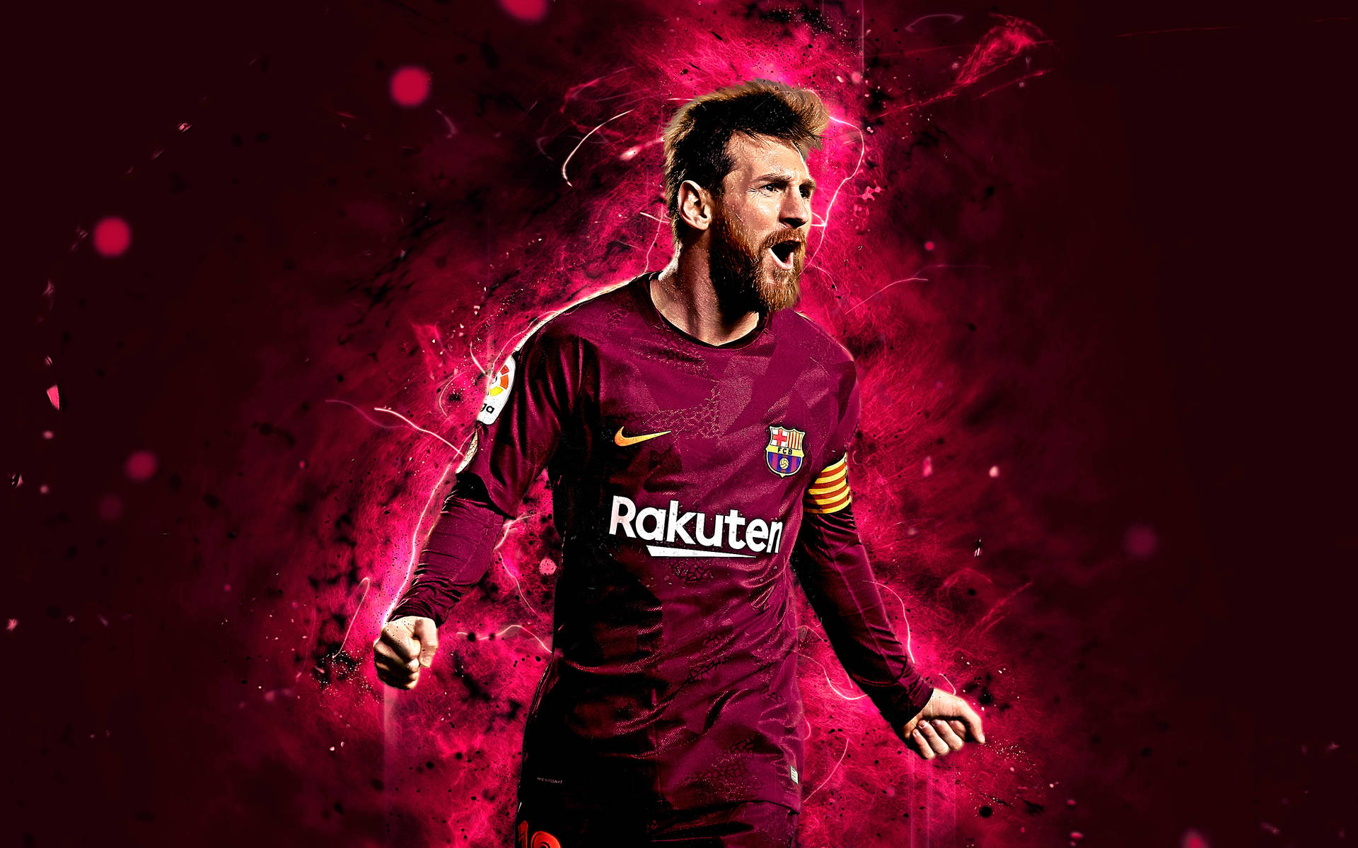 Lionel Messi 2020 Goal Celebration Background
