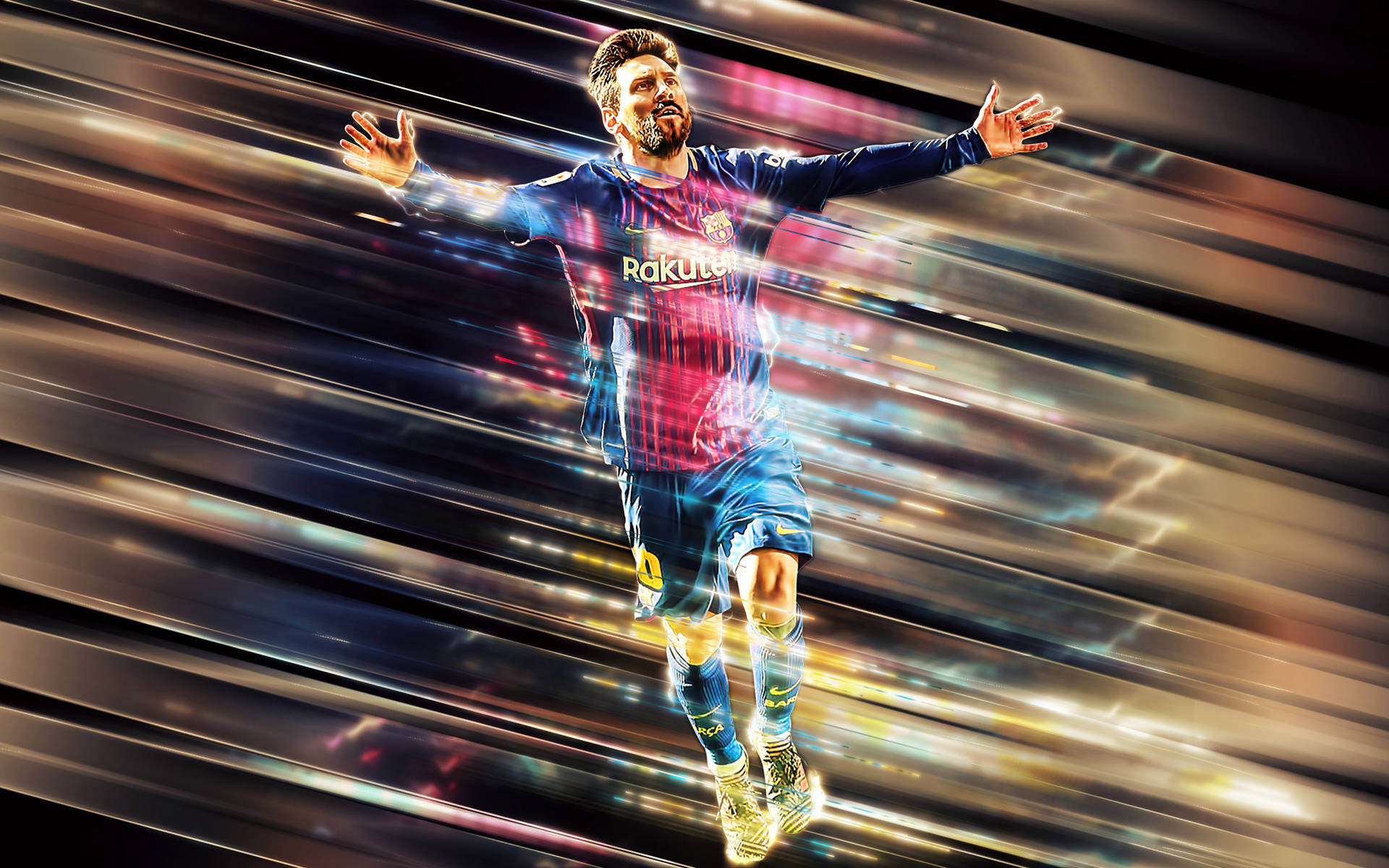 Lionel Messi 2020 Graphic Art Background