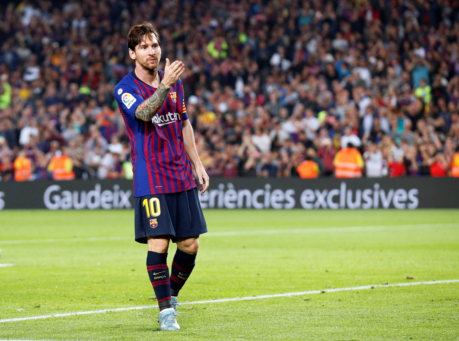 Lionel Messi 2020 On Field Background