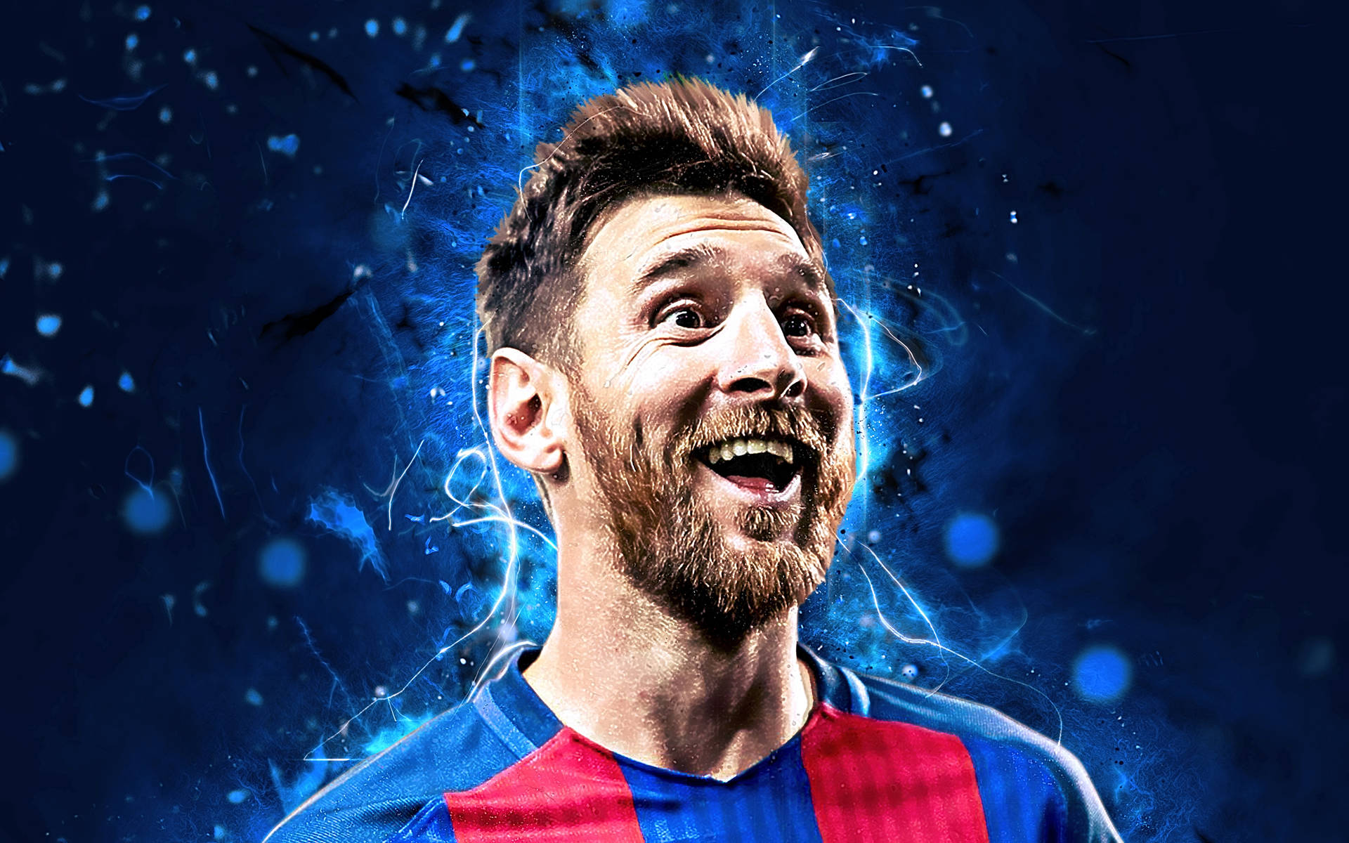 Lionel Messi 2020 Smiling Headshot Background