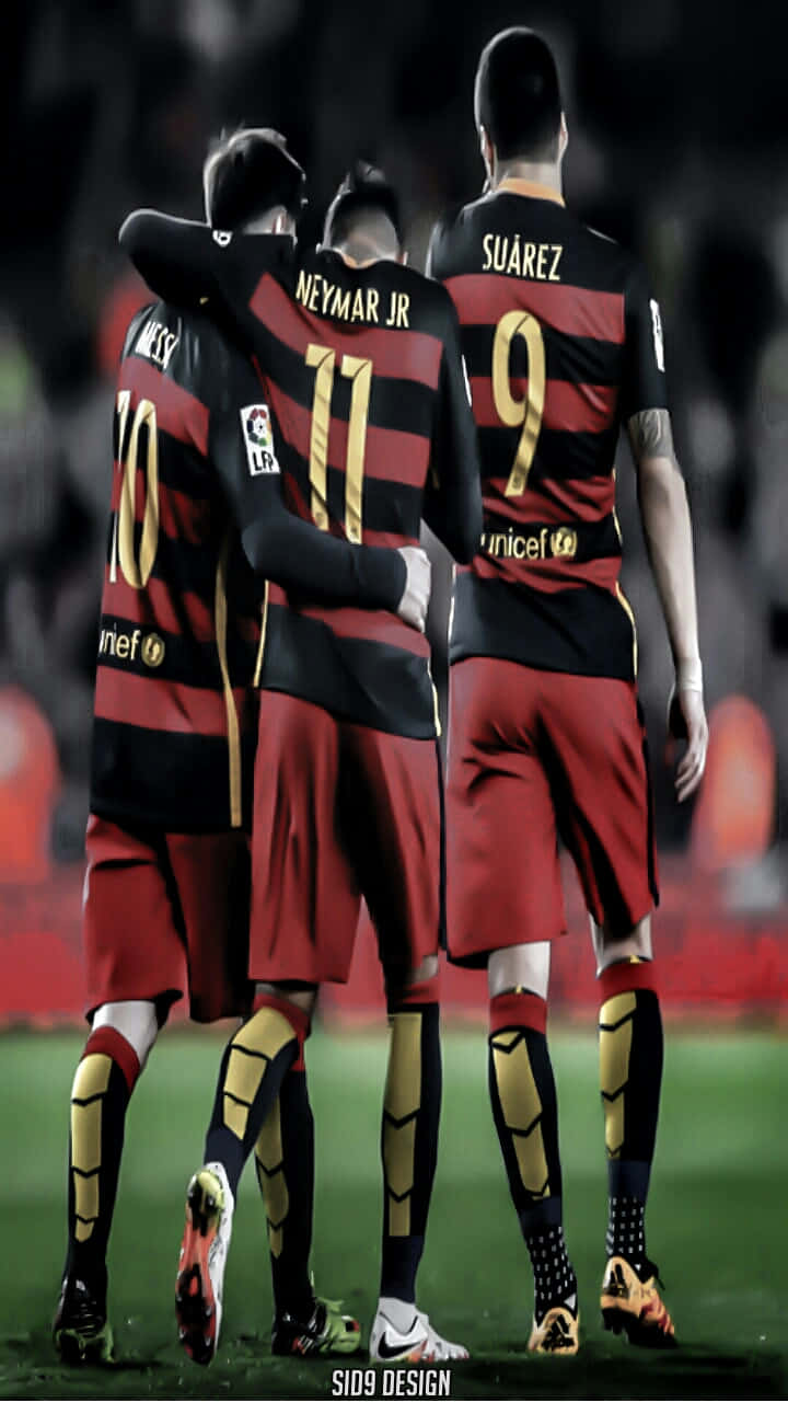 Lionel Messi And Neymar Jr.; Two Of The World’s Best Soccer Players Background