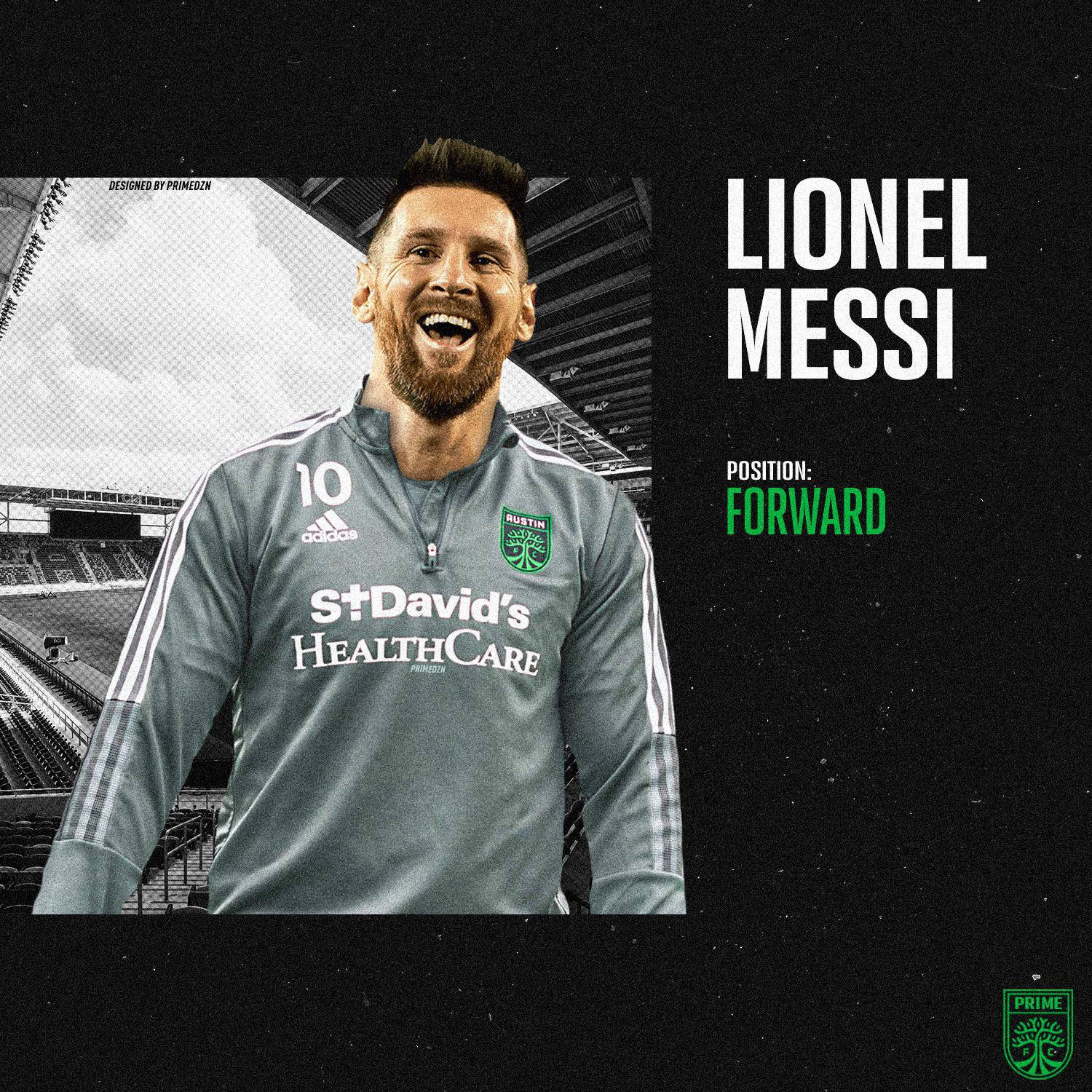 Lionel Messi Austin Fc Football Star Background