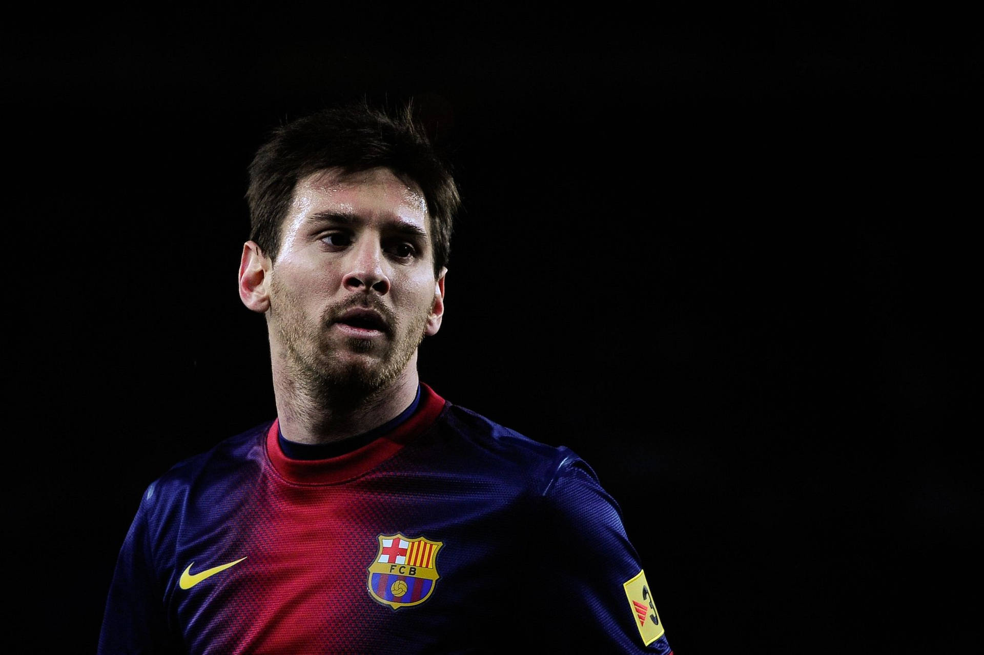 Lionel Messi Black Backdrop Background