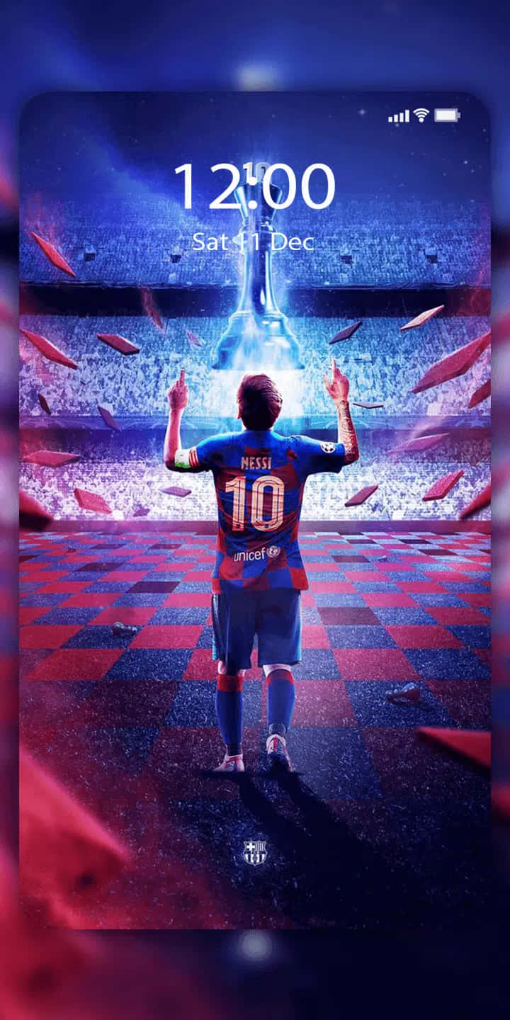 Lionel Messi Cool And Confident Background