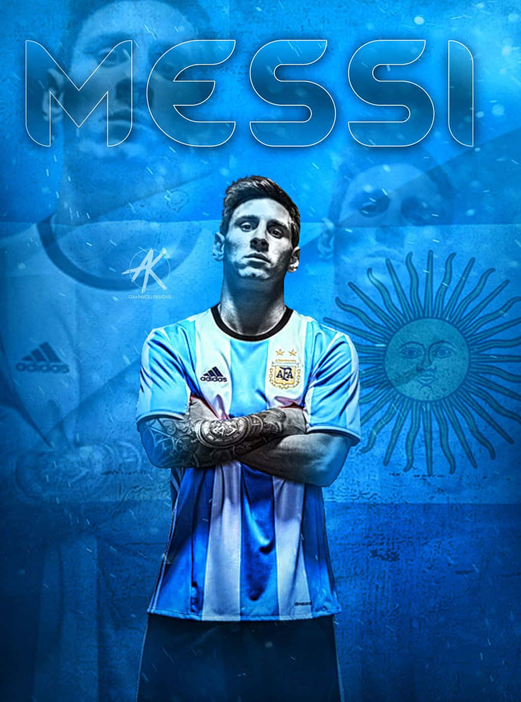 Lionel Messi – Cool & Gifted Football Phenom Background
