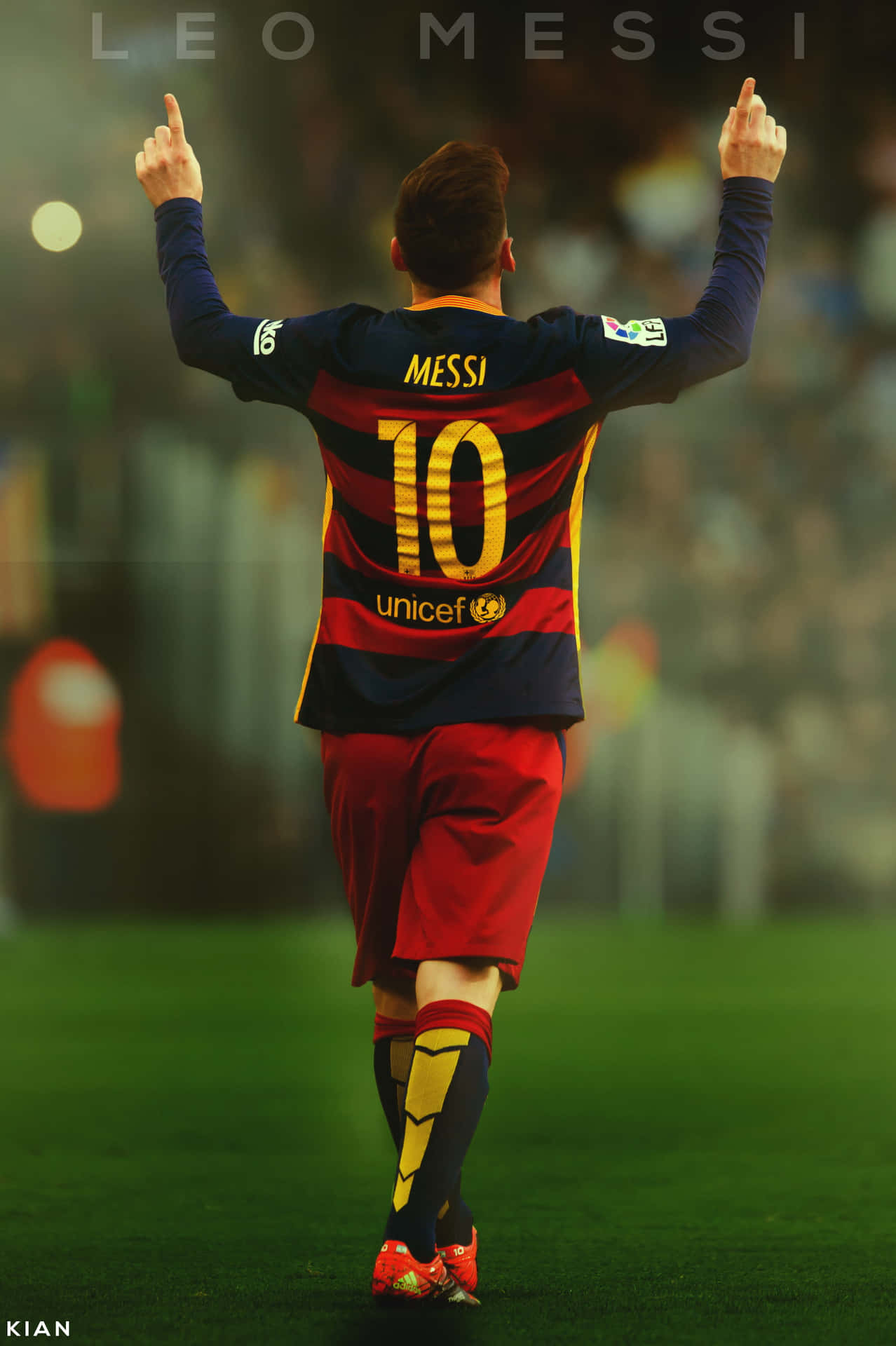 Lionel Messi Displays His Coolness. Background