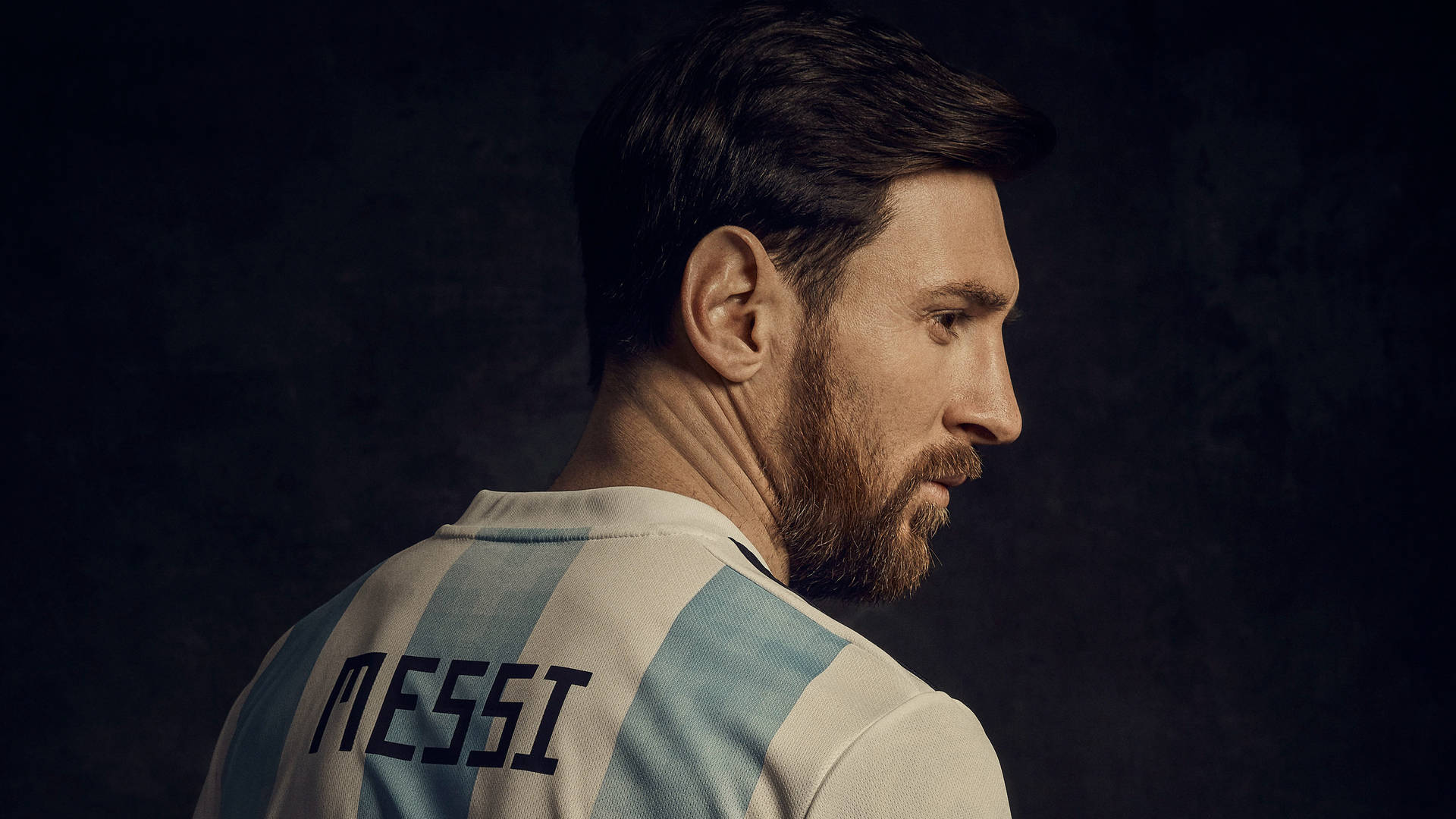 Lionel Messi Handsome Portrait Background