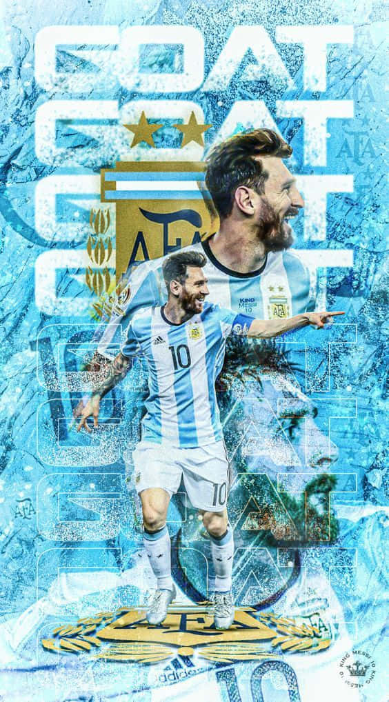 Lionel Messi Iphone Argentina G.o.a.t. Background