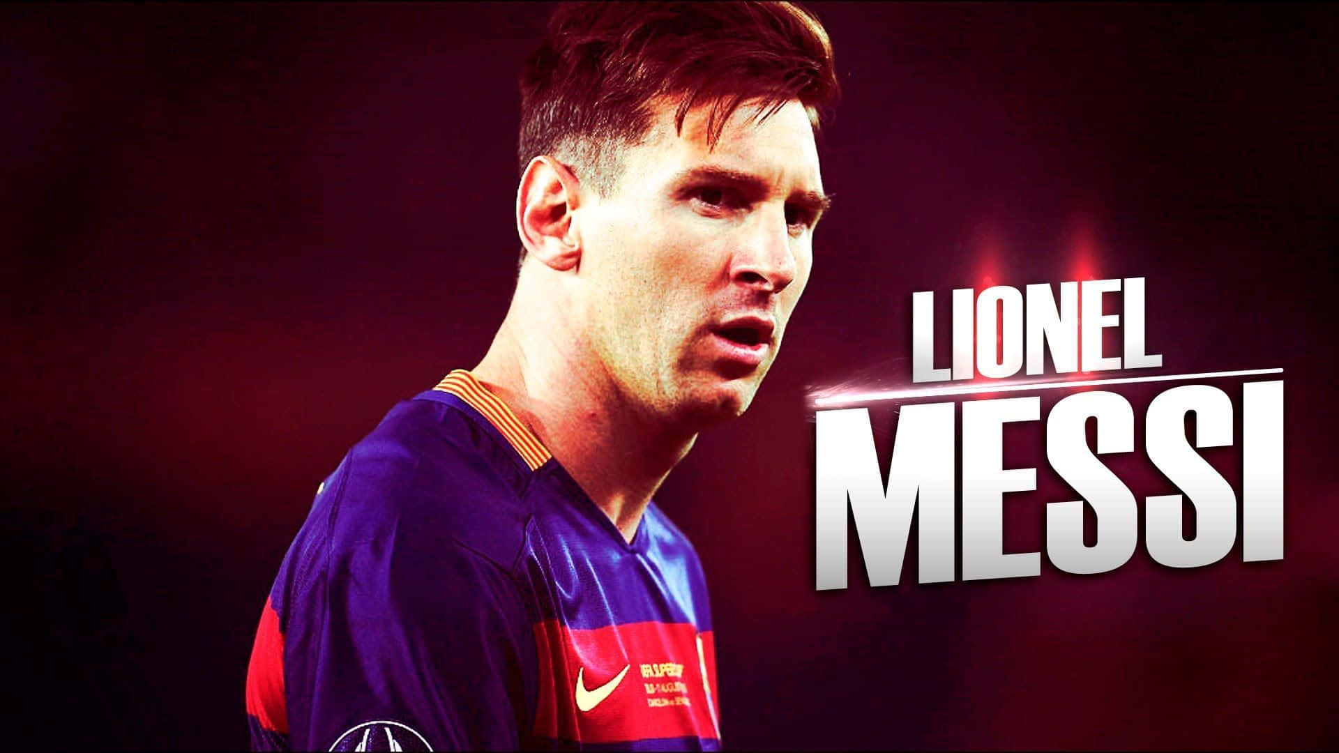 Lionel Messi Looking Cool With The Ball At His Feet Background