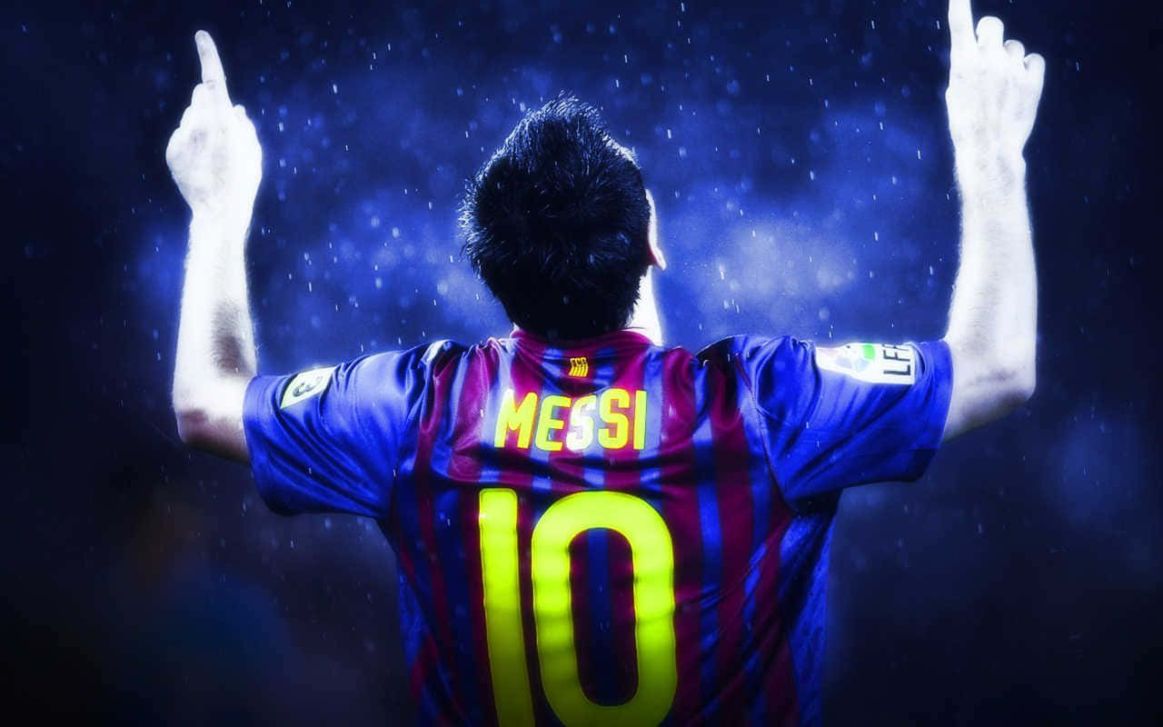 Lionel Messi Shines As Cool As Ever Background