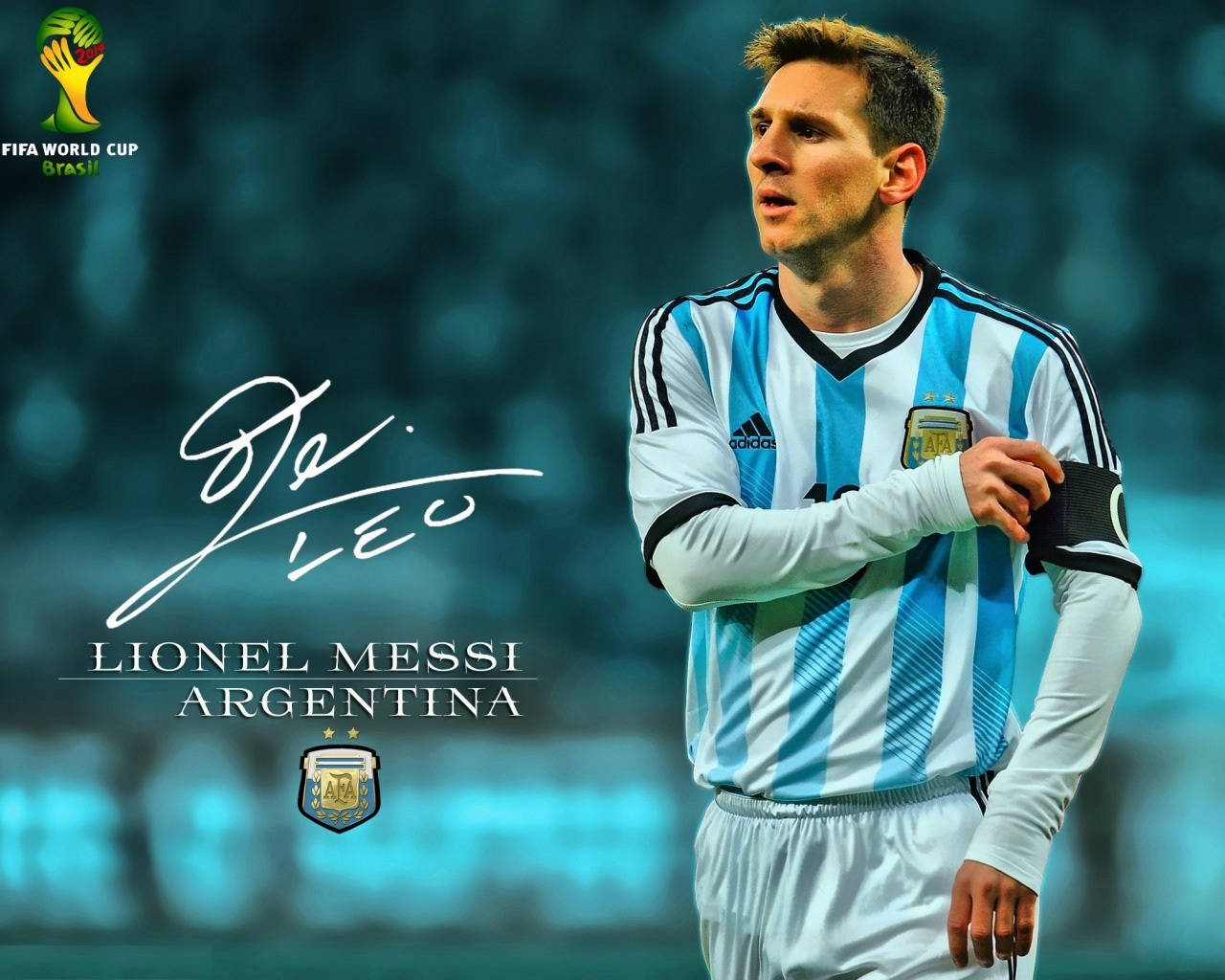 Lionel Messi Signature Argentina Background