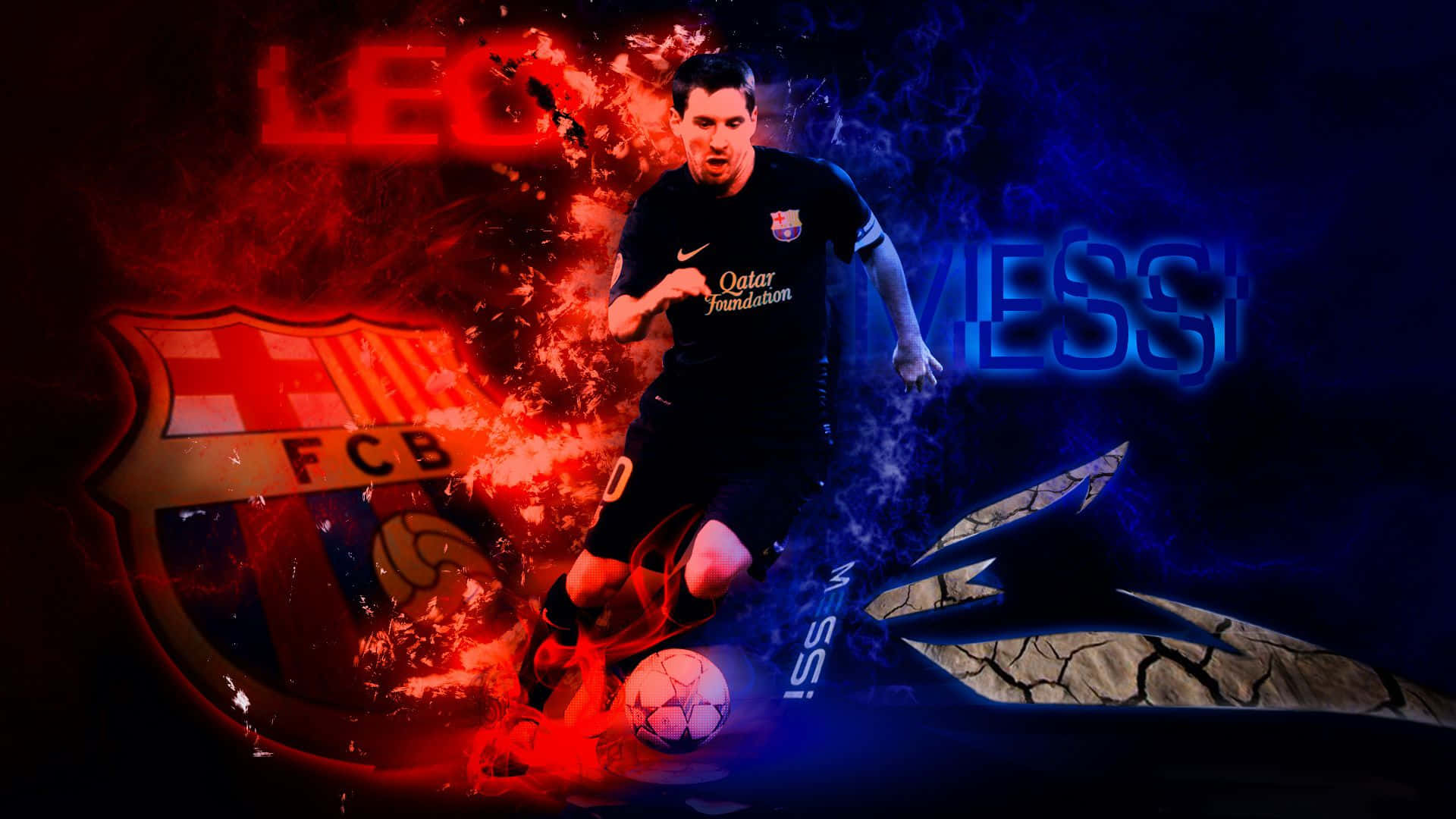 Lionel Messi Strikes A Cool Pose Background