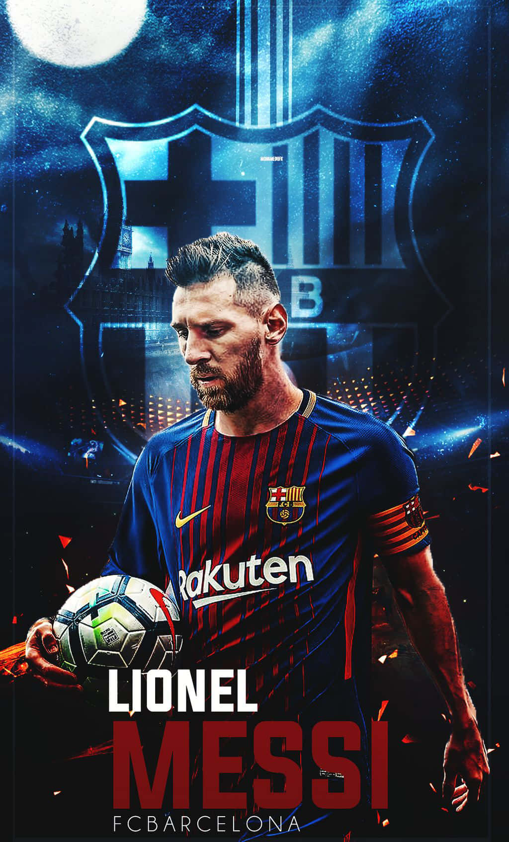 Lionel Messi Strikes A Stylish Pose Background