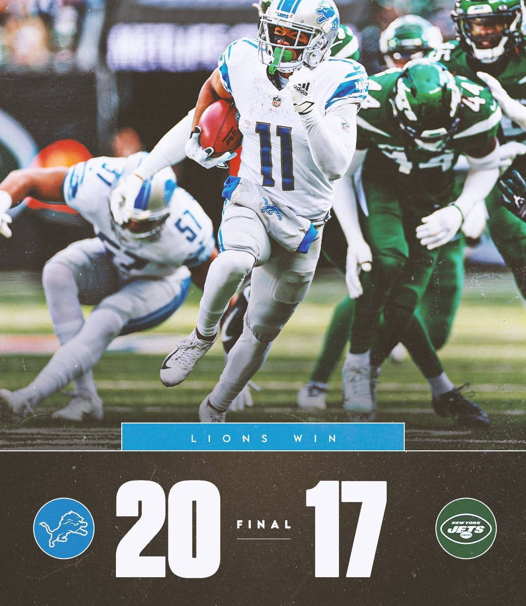 Lions And Jets Nfl Scores Background