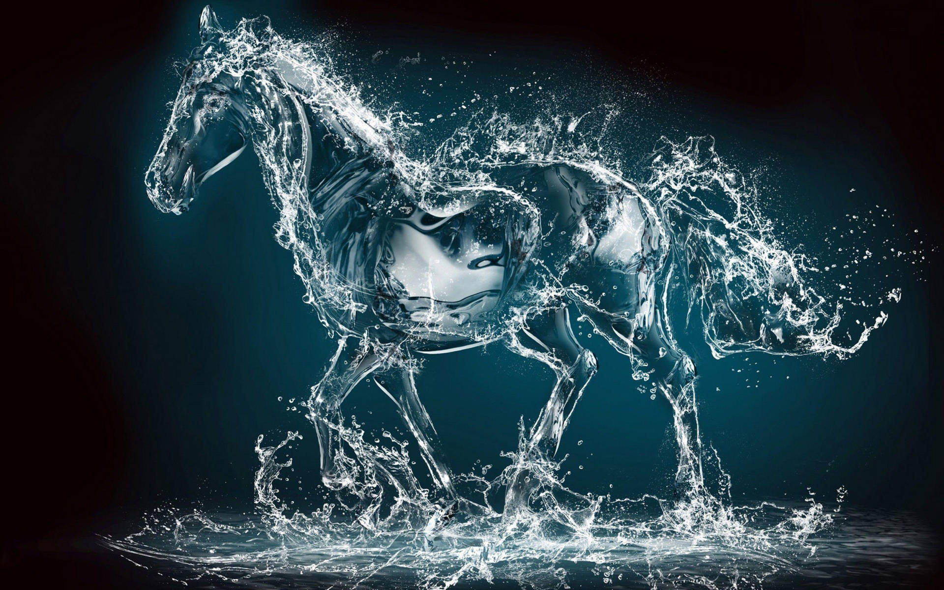 Liquid Horse Background