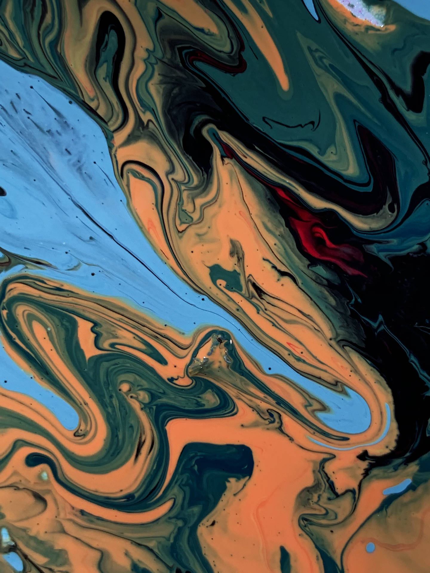 Liquid Paints Mixing Background