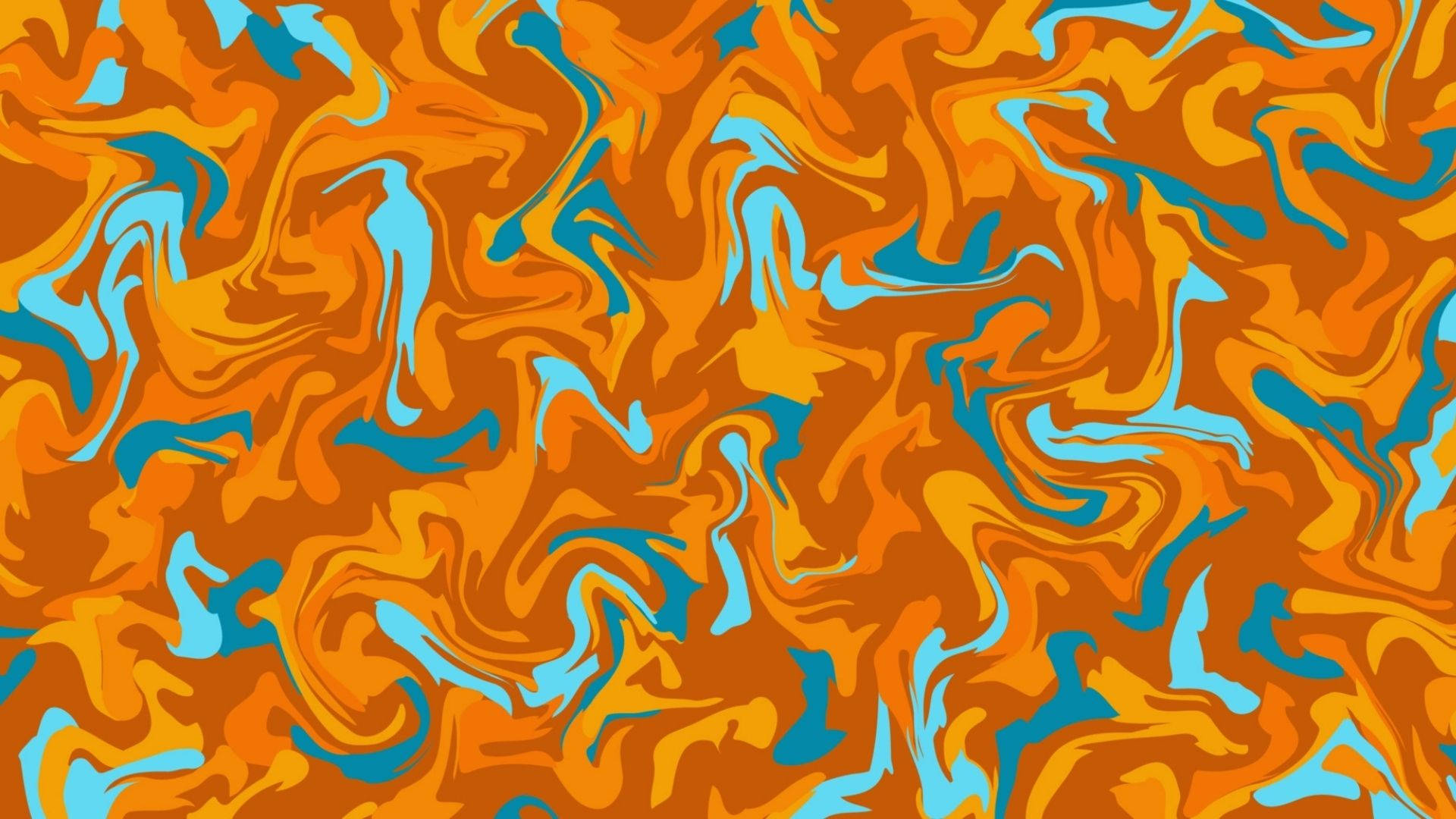 Liquid Swirls On An Orange Background Background