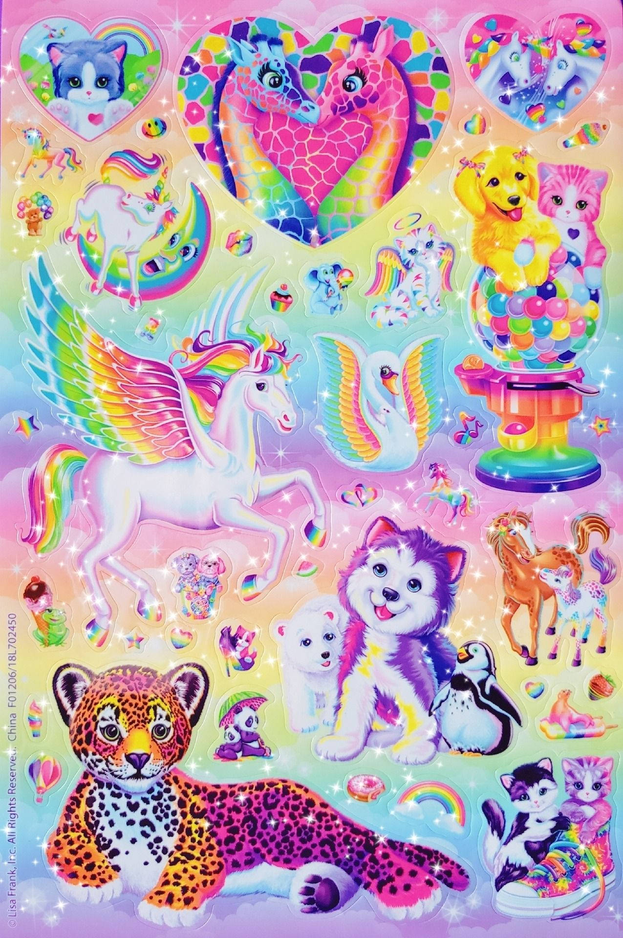 Lisa Frank Character Stickers