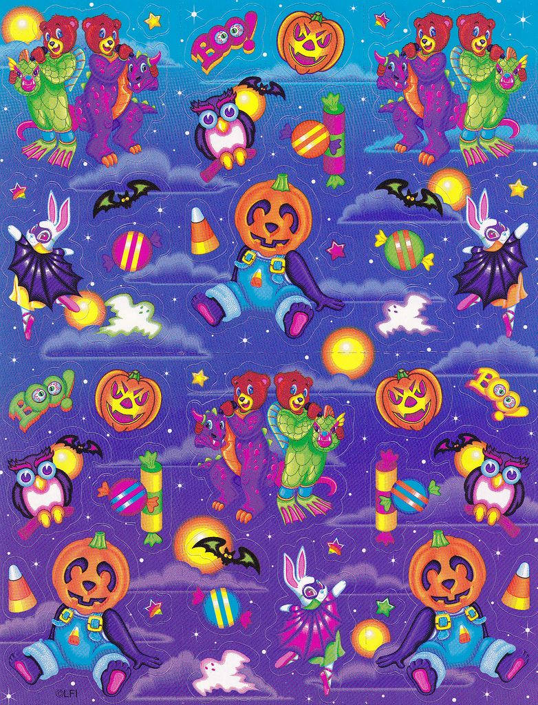 Lisa Frank Halloween Stickers