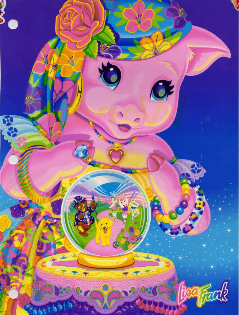 Lisa Frank Pig Background