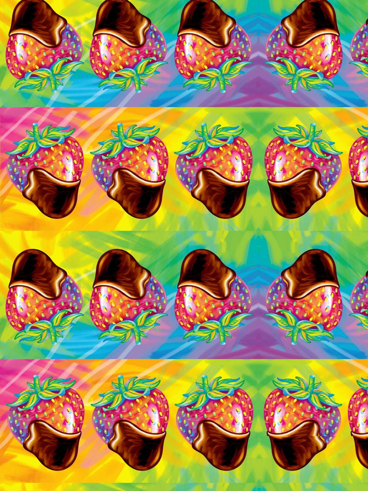 Lisa Frank Strawberries Background