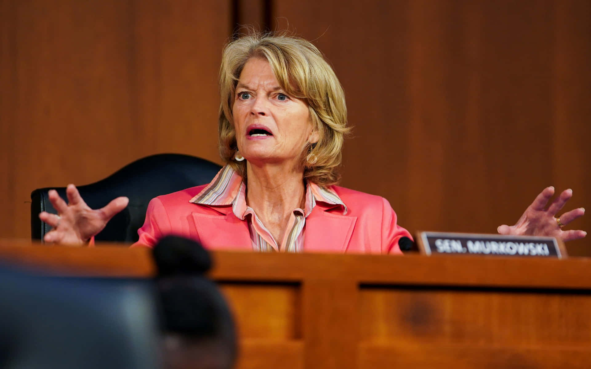 Lisa Murkowski Hands Apart Background