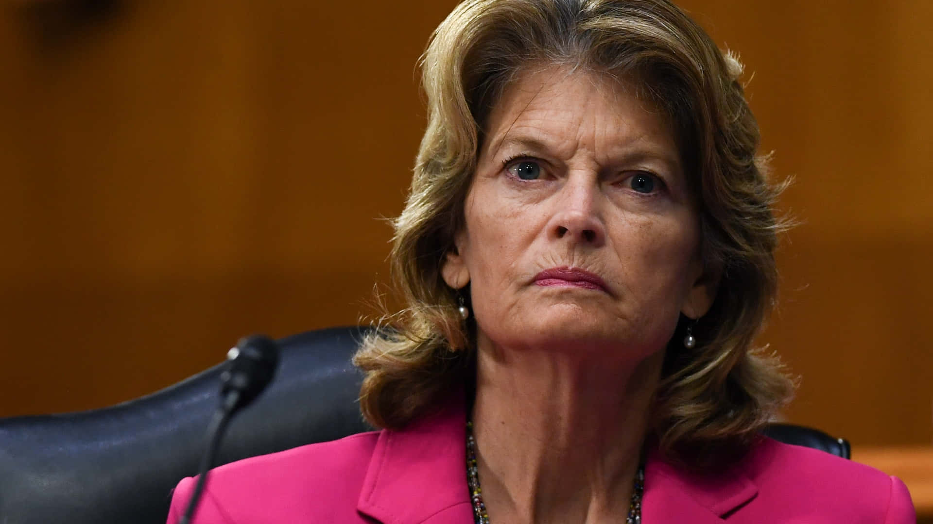 Lisa Murkowski Mad Pink Dress Background