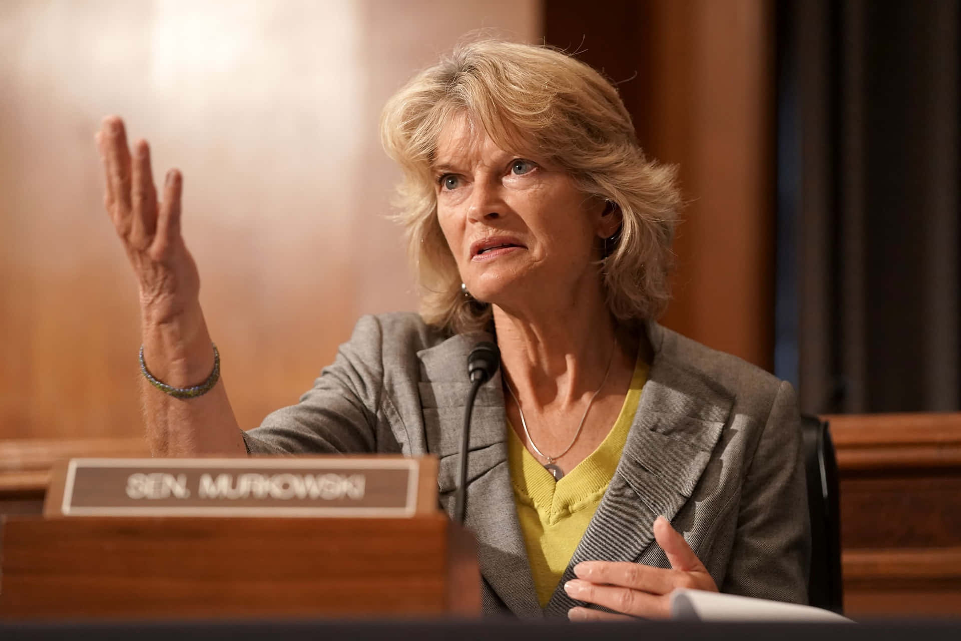 Lisa Murkowski Right Hand Raised