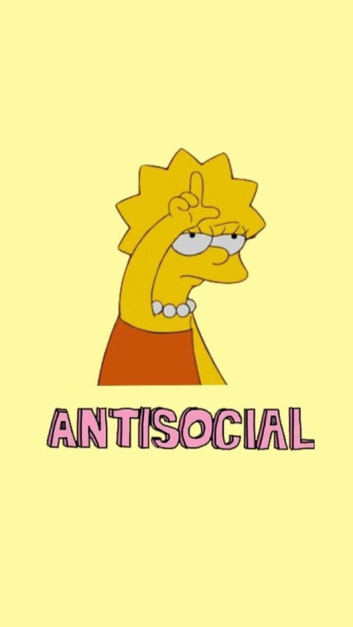 Lisa Simpson Anti Social Background