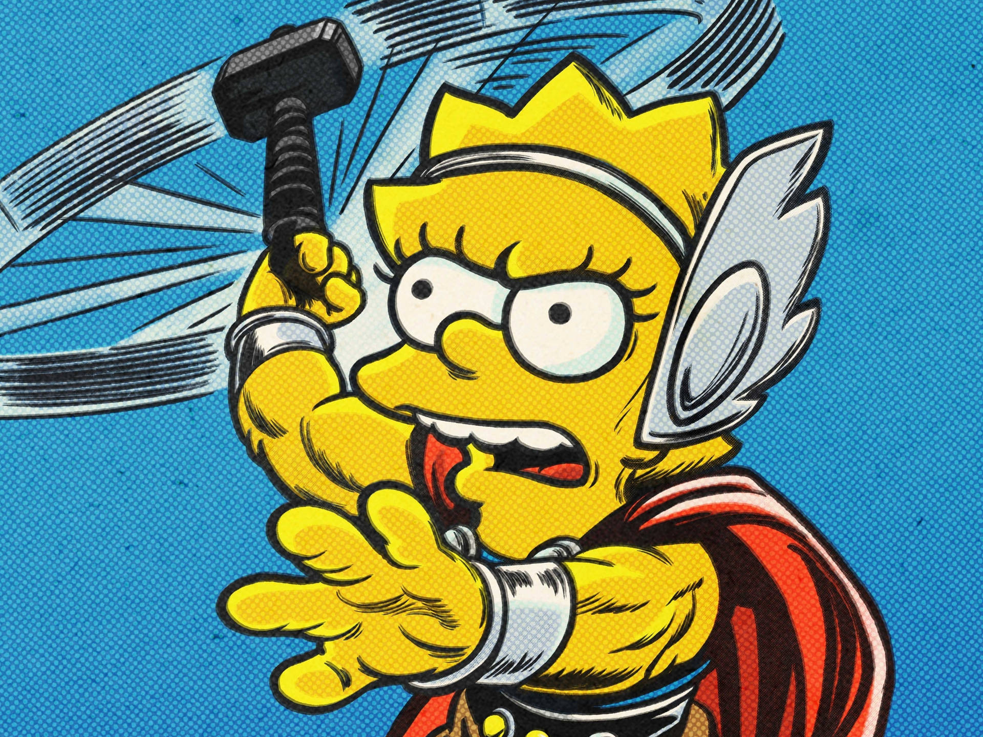 Lisa Simpson As Thor Background