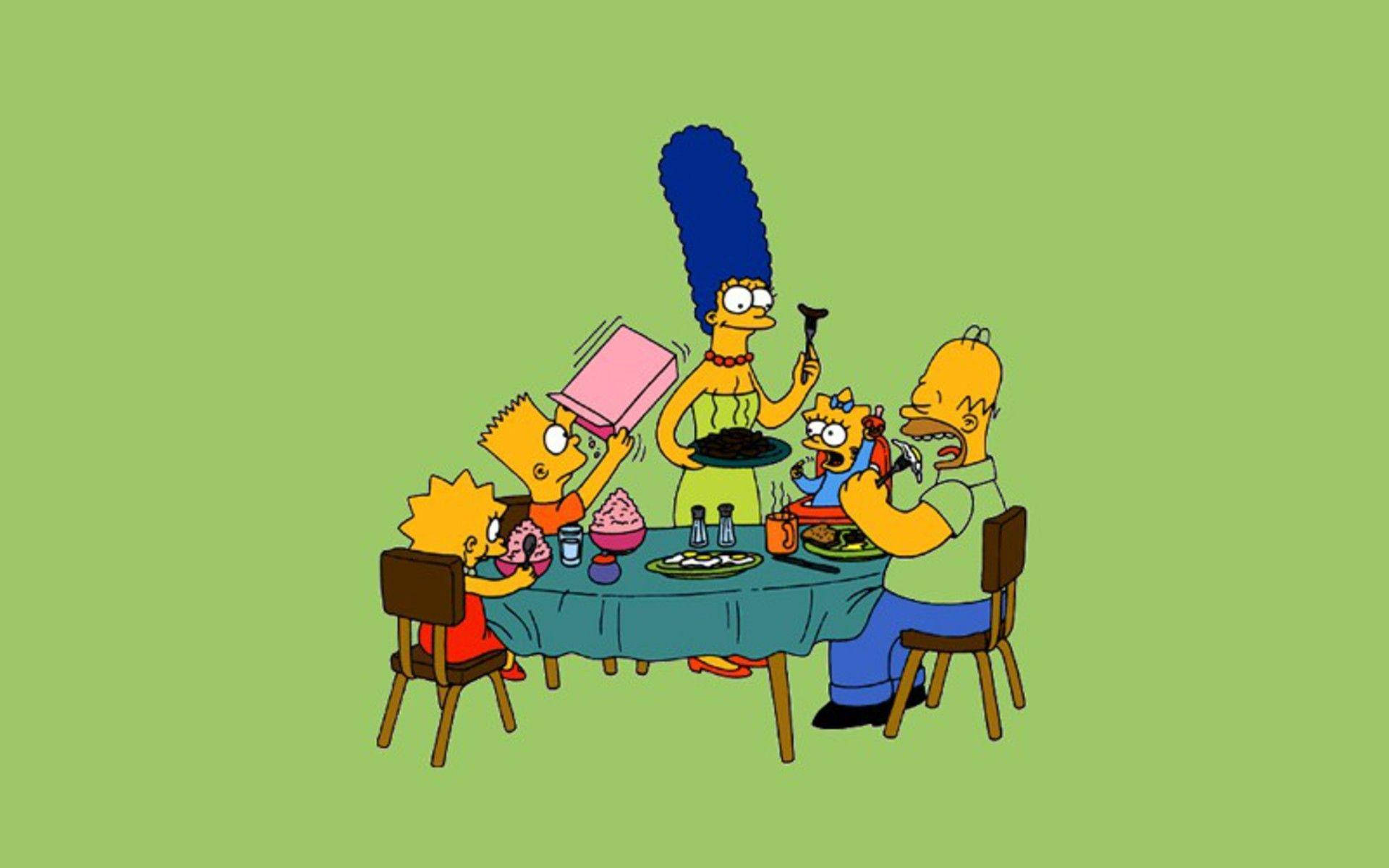 Lisa Simpson Family Breakfast