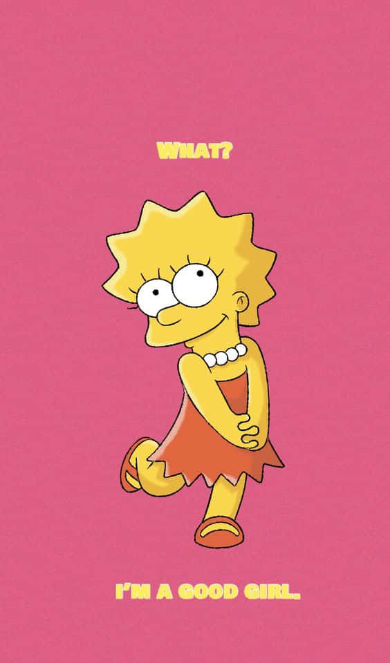 Lisa Simpson Good Girl Aesthetic Background