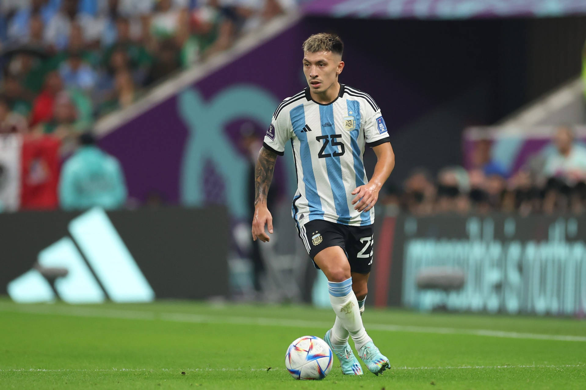 Lisandro Martínez Wearing Argentina Football Jersey