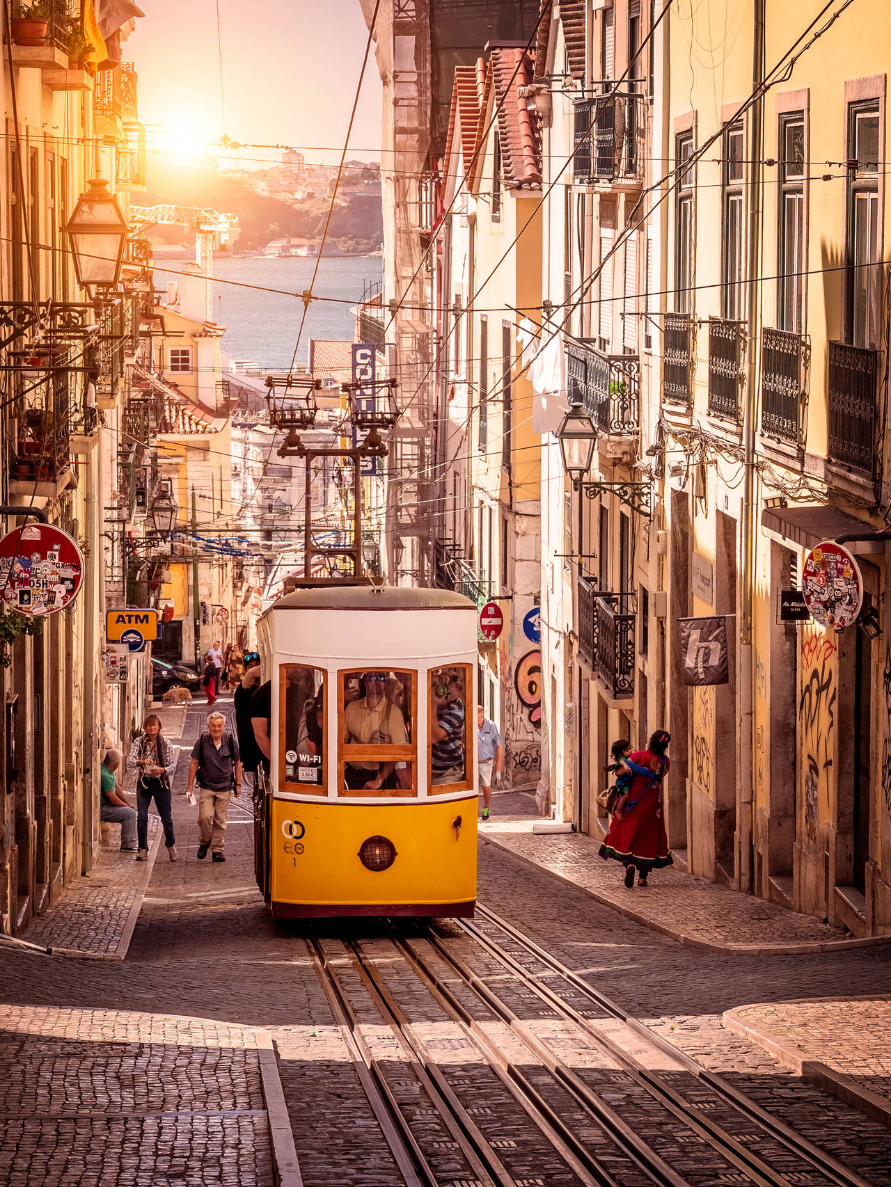 Lisbon Vintage Tram 28 Background