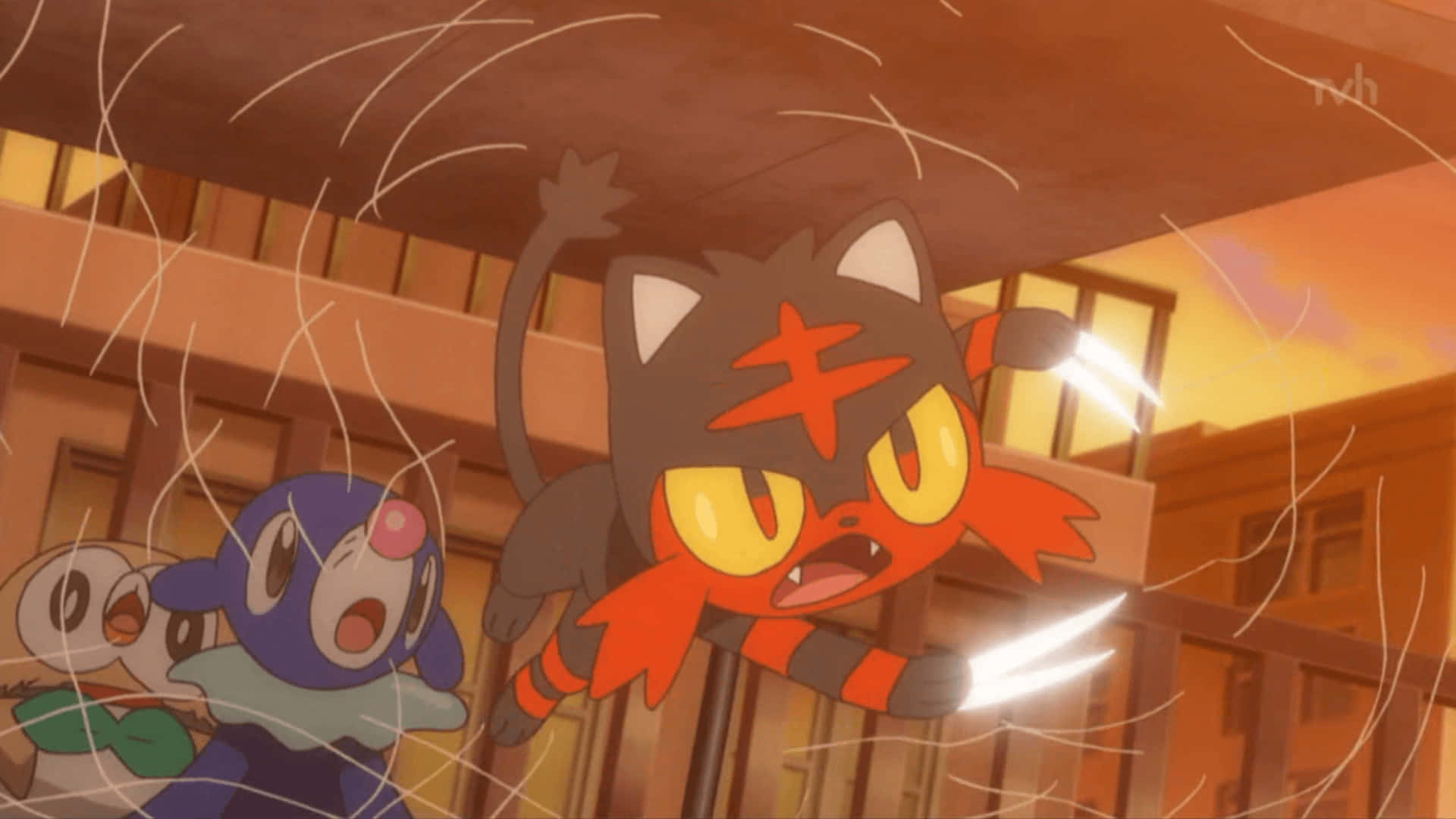 Litten Using Abilities Background