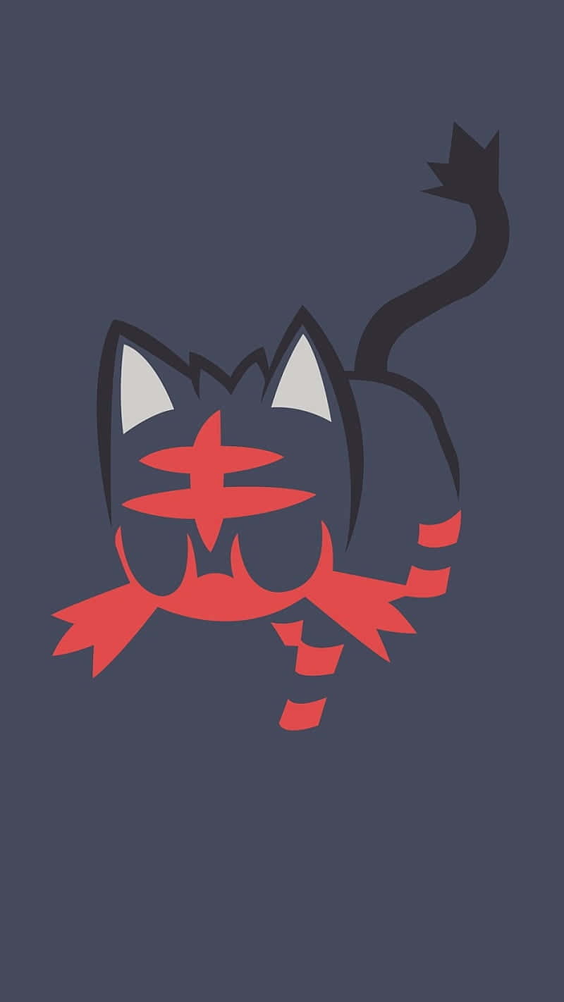 Litten With No Eyes Background