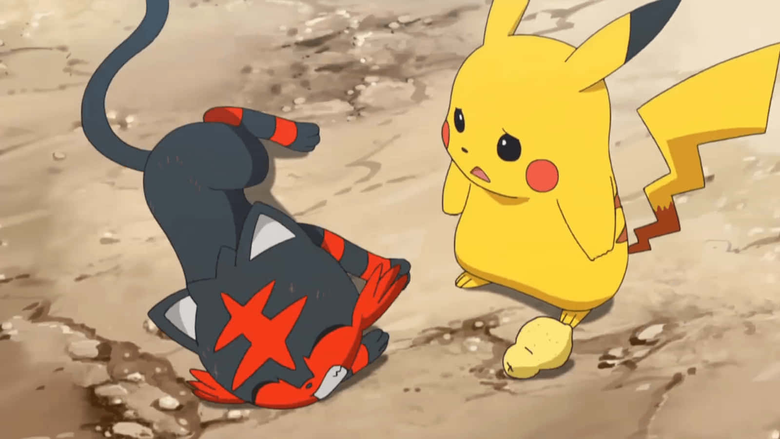 Litten With Pikachu