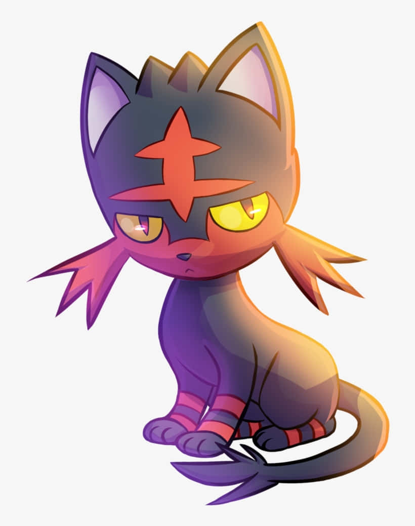 Litten With Shining Light Background