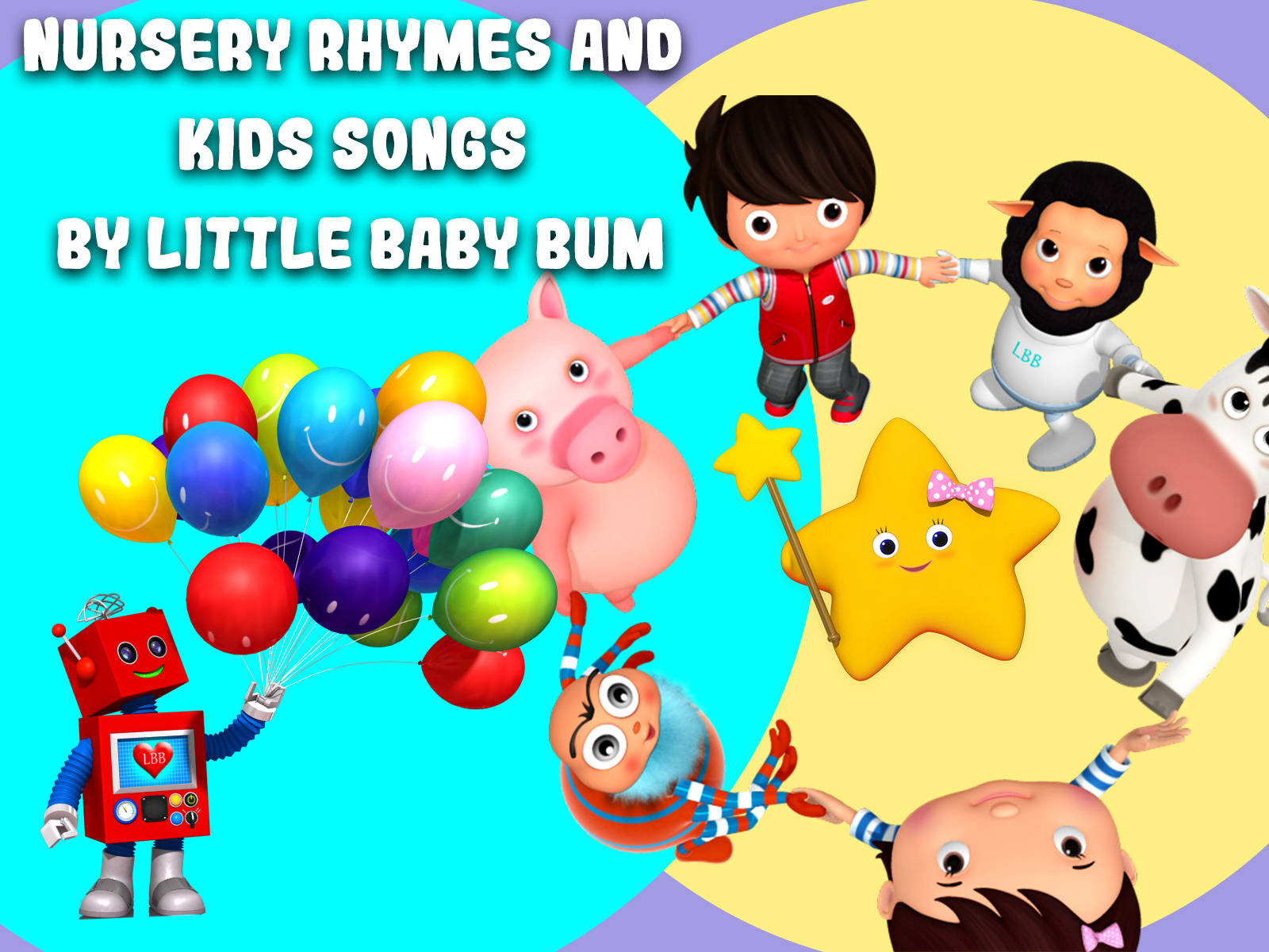 Little Baby Bum Forms A Circle Background