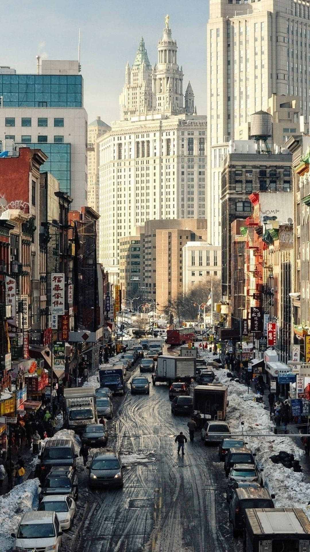 Little Chinatown In New York Iphone Background